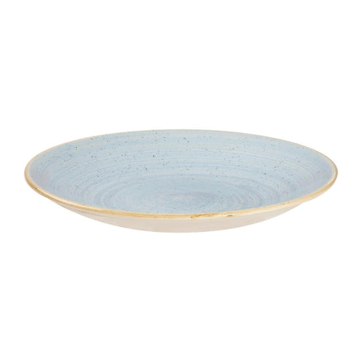 Churchill Stonecast Deep Coupe Plates Duck Egg Blue 281mm (12 Pack) Churchill