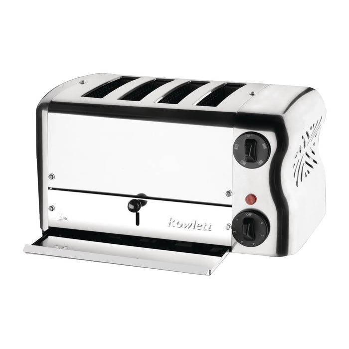 Rowlett Esprit 4 Slot Toaster Chrome w/2x Additional Elements & Sandwich Cage Rowlett
