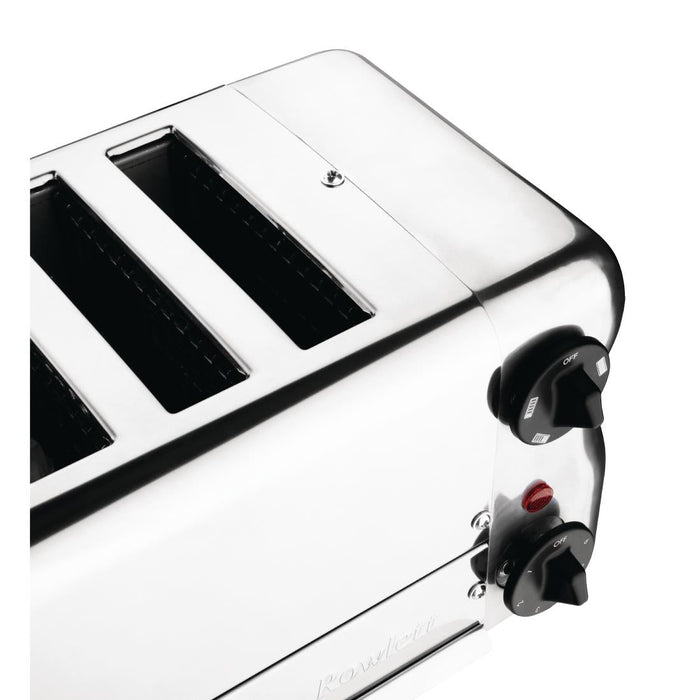 Rowlett Esprit 6 Slot Toaster Chrome w/2x Additional Elements & Sandwich Cage Rowlett