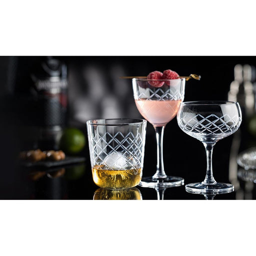 Utopia Raffles Diamond Nick and Nora Glasses 170ml (6 Pack) Utopia