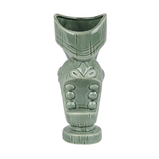 Beaumont Ceramic Large Mouth Tiki Mug Jungle Green 650ml Beaumont
