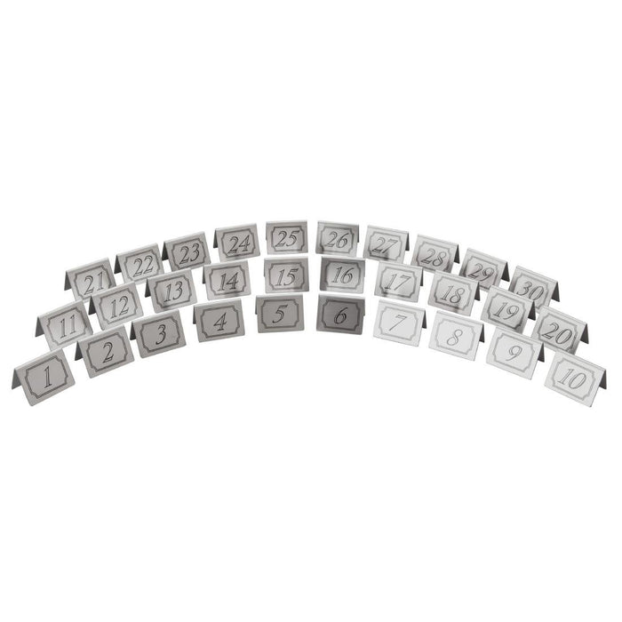 Beaumont Stainless Steel Table Numbers 11-20 Beaumont