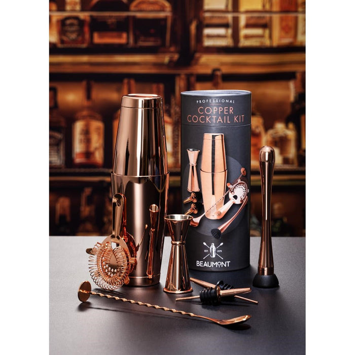 Beaumont Cocktail kit Copper 8 Piece Beaumont