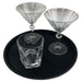 Beaumont Non-Slip Round Tray Black 280mm Beaumont