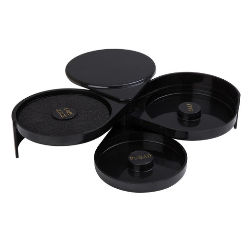 Beaumont Glass Rimmer 3 Tier Black Beaumont