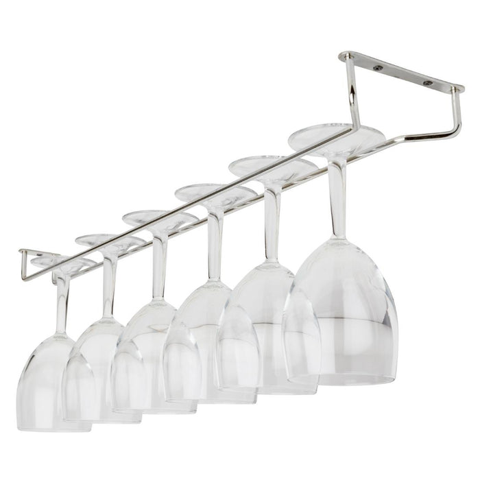 Chrome finish. Size: 42x115x606mm. Screws included