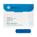 Each plaster: 75x25mm. Pack of 100. Latex-free. Low allergy adhesive