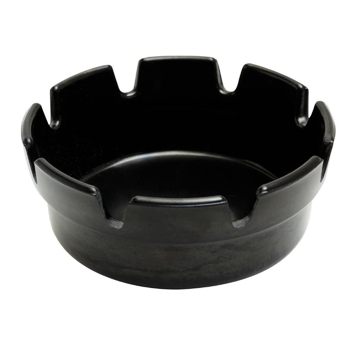 Crown Style 4″ Ashtray. Colour: Black