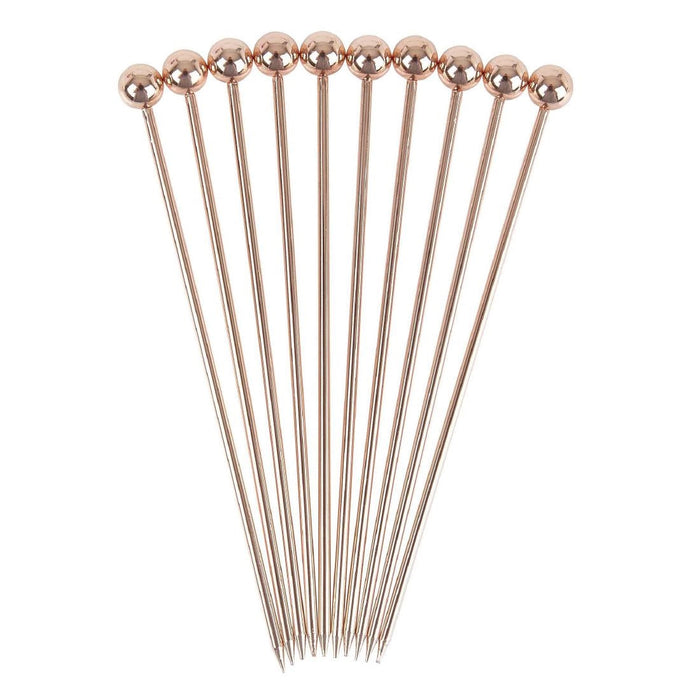 Beaumont Ball Garnish Pick Copper Plated (10 Pack) Beaumont