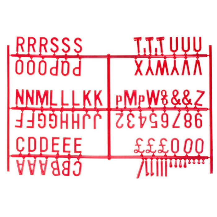 ¾" Letter Set