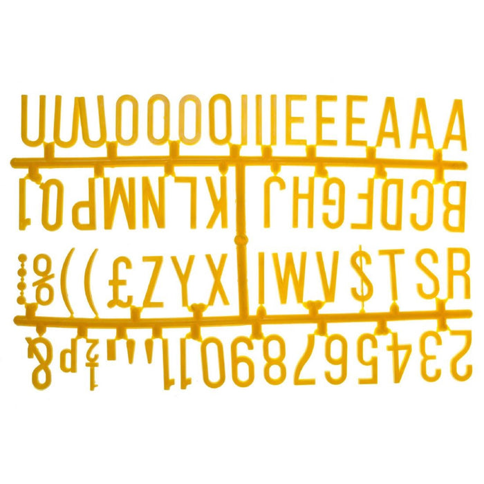 Pack of 6 Sets. 390 Characters. Letter Height: 31mm