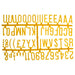 Pack of 6 Sets. 390 Characters. Letter Height: 31mm