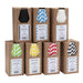 Beaumont 6mm Bore Paper Straw Green & White Striped (250 Pack) Beaumont