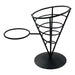 Black Wire Fry Cone with Ramekin Holder