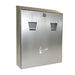 Wall Mounted Design. Lockable. Material: Powder-Coated Steel. 320(H)x257(W)x76(D)mm