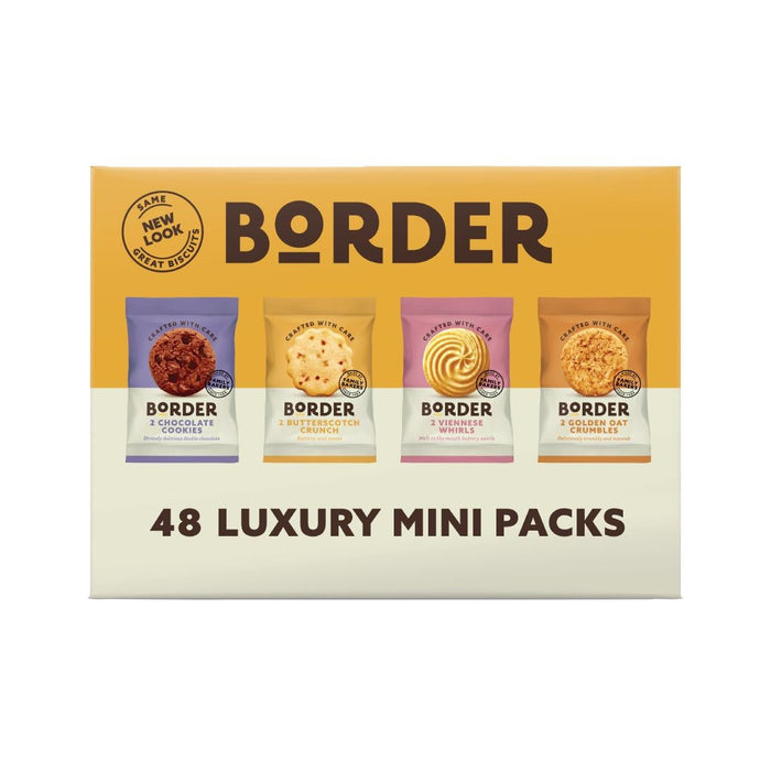 Border Mini-Pack Biscuit Assortment 4 Varieties (48 Twin Packs) Border Biscuits