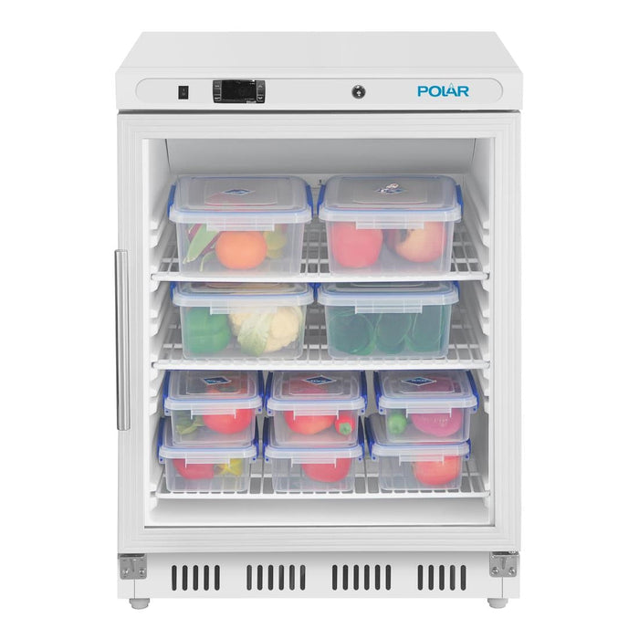 Polar C-Series Under Counter Display Fridge 150Ltr White Polar