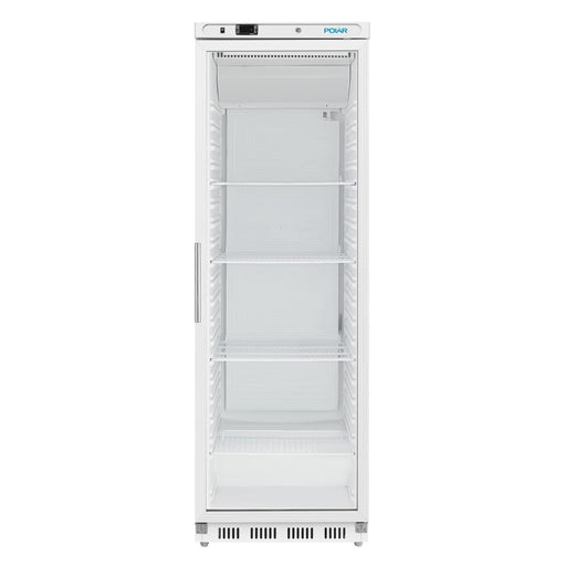 Polar C-Series Upright Display Fridge White 400Ltr Polar