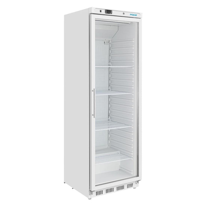 Polar C-Series Upright Display Fridge White 400Ltr Polar