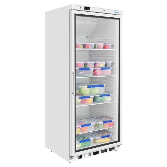 Polar C-Series Upright Display Fridge White 600Ltr Polar