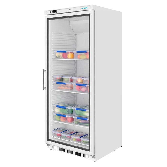 Polar C-Series Upright Display Fridge White 600Ltr Polar