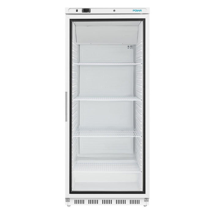 Polar C-Series Upright Display Fridge White 600Ltr Polar