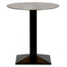 Turin Metal Base 600mm Round Dining Table with Laminate Top in Concrete Everyday