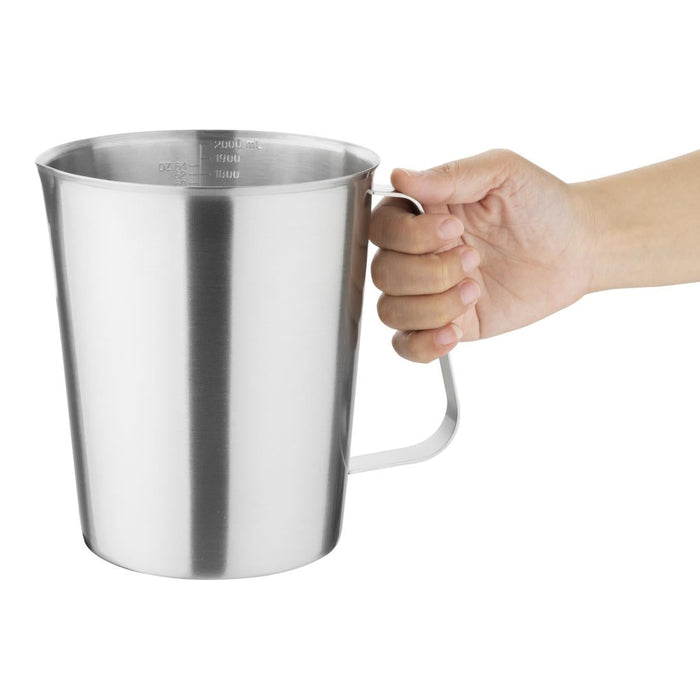 Vogue Stainless Steel Measuring Jug 2ltr Vogue