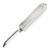 Stainless steel curved edge peeler