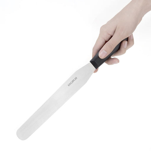 Hygiplas Straight Blade Palette Knife Black 25.5cm Hygiplas