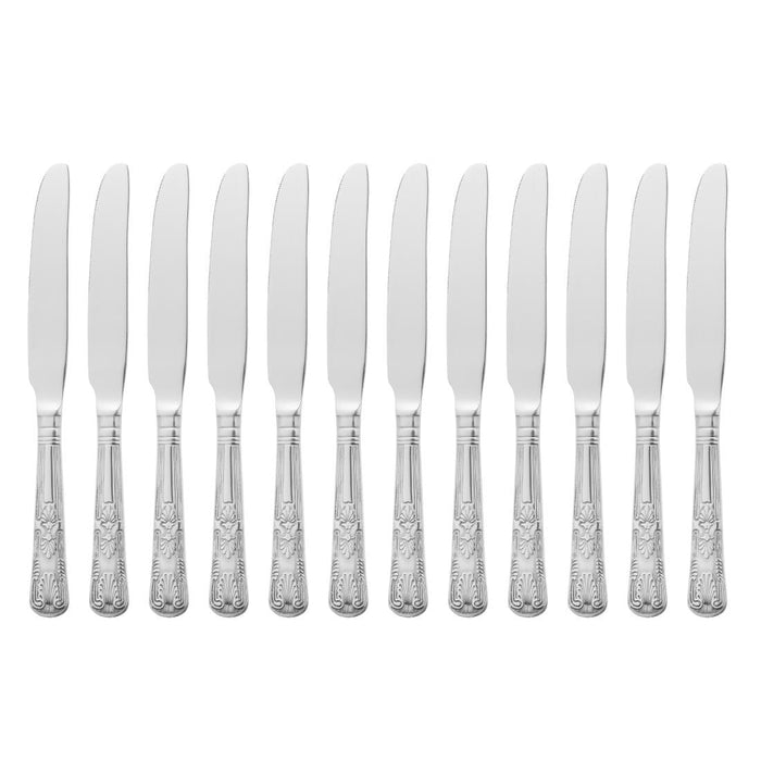 Olympia Kings Solid Handle Dessert Knife (12 Pack) Olympia