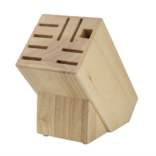Vogue Wooden Knife Block 9 Slots Vogue