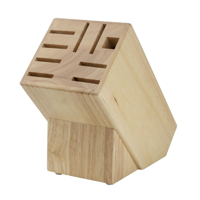 Vogue Wooden Knife Block 9 Slots Vogue
