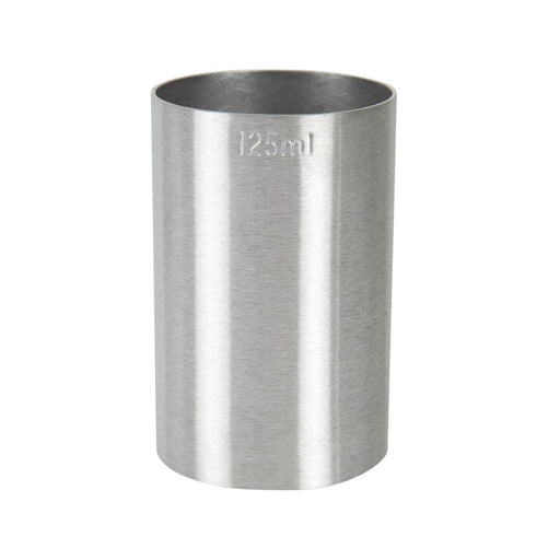 125ml measure. CE stamped. Stainless steel