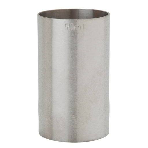 50ml measure. CE stamped. Stainless steel