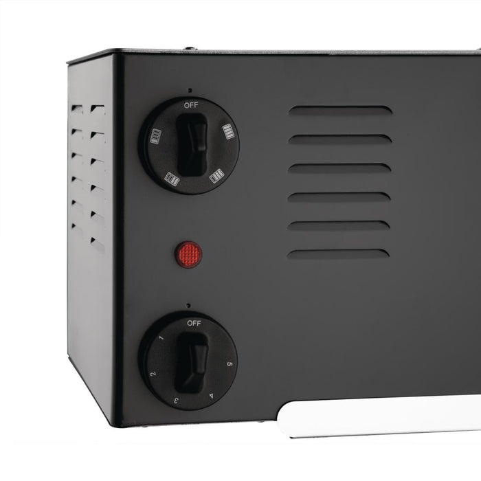 Rowlett Regent 4 Slot Toaster Jet Black with 2x Additional Elements Rowlett