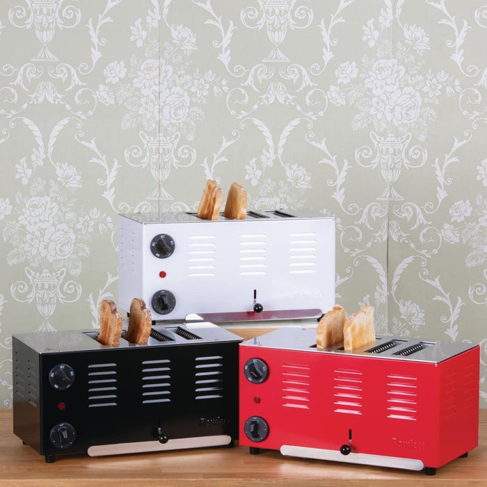 Rowlett Regent 4 Slot Toaster Traffic Red with 2x Additional Elements Rowlett