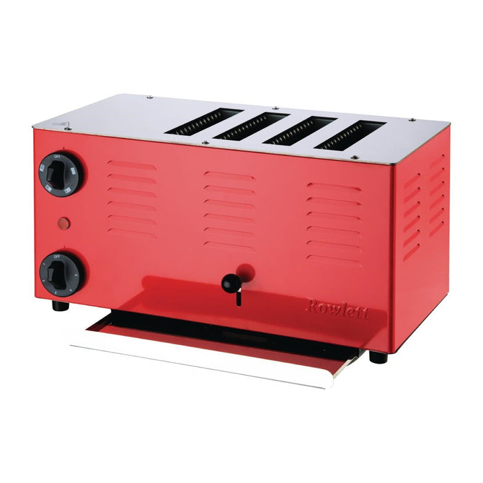 Rowlett Regent 4 Slot Toaster Traffic Red with 2x Additional Elements Rowlett