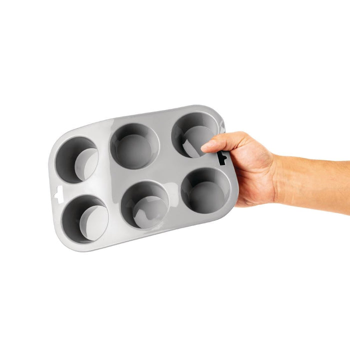 Vogue Flexible Silicone Muffin Pan 6 Cup Vogue
