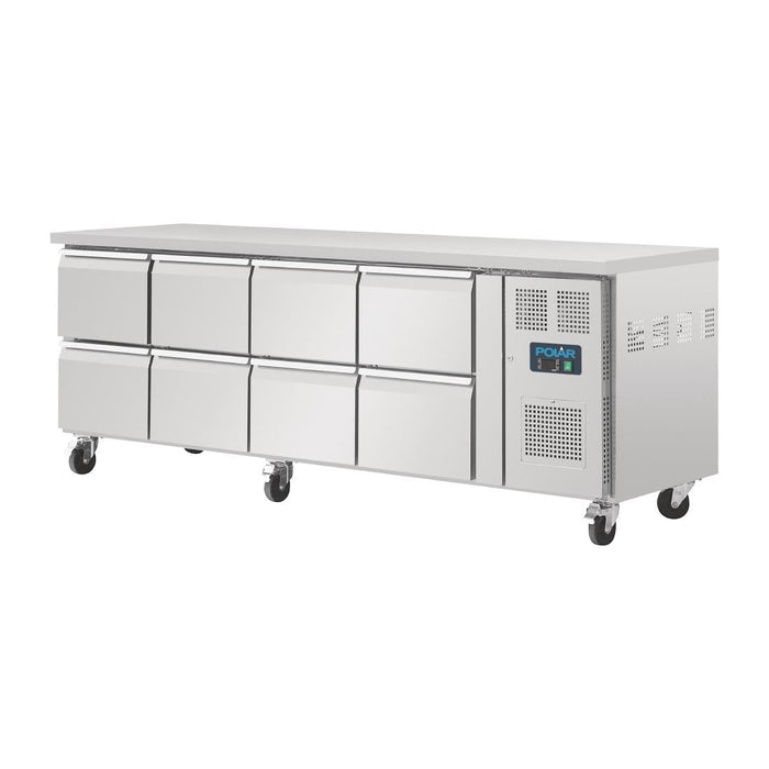 Polar U-Series Eight Drawer Gastronorm Counter Fridge Polar
