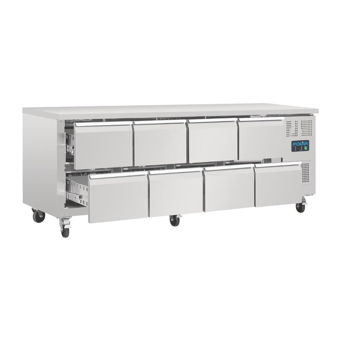 Polar U-Series Eight Drawer Gastronorm Counter Fridge Polar
