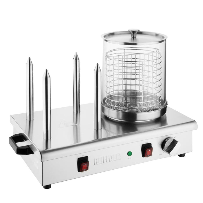 Buffalo Hot dog warmer with 4 spikes