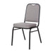 Bolero Square Back Banquet Chairs Black & Grey (4 Pack) Bolero