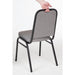 Bolero Square Back Banquet Chairs Black & Grey (4 Pack) Bolero