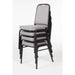 Bolero Square Back Banquet Chairs Black & Grey (4 Pack) Bolero