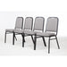 Bolero Square Back Banquet Chairs Black & Grey (4 Pack) Bolero