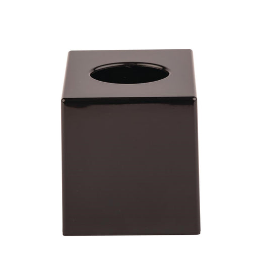 Bolero Black Cube Tissue Holder Bolero