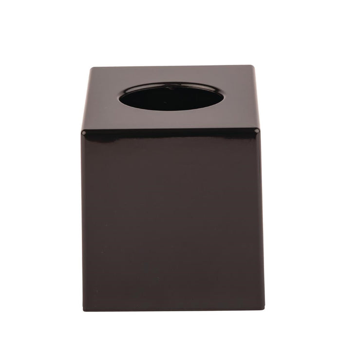 Bolero Black Cube Tissue Holder Bolero