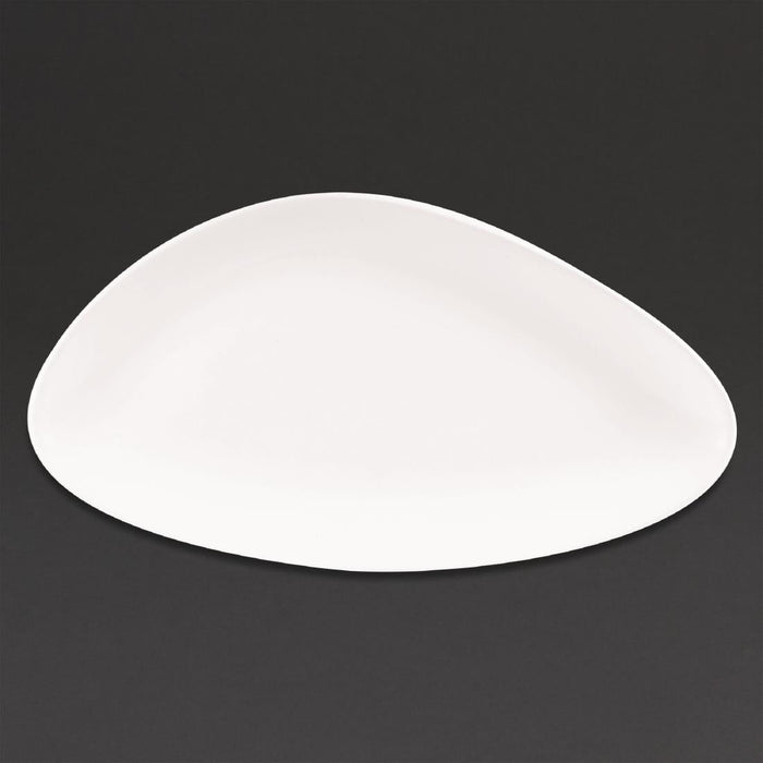 Churchill Lotus Triangular Plates White 350mm (6 Pack) Churchill