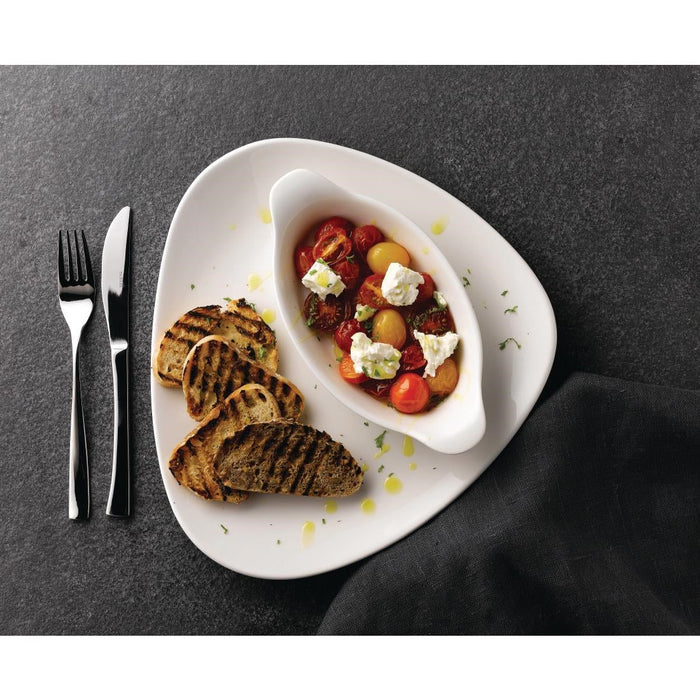 Churchill Lotus Triangular Plates White 350mm (6 Pack) Churchill